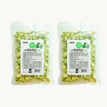 모디바 냉동아보카도 하프컷 다이스 손질아보카도 1kg 500g, 아보카도 다이스 500g+500g, 1개