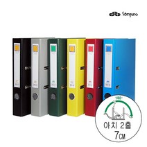 삼정 아치 LA합지바인더7cm A270 2홀 아치바인다, 적색, 1개