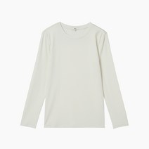 [JAJU/자주] 여 립 긴팔 티셔츠_화이트