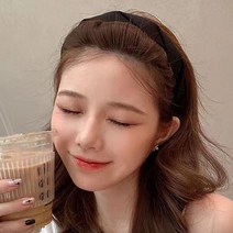 은꽃밴드 꼬임머리띠 여성 헤어밴드 논슬립