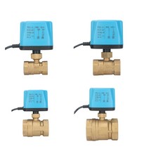 정상 폐쇄 전동 볼 밸브 2 선 황동 전기 솔레노이드 12 인치 220V 12V 24V, [02] 1-12, [01] 110VAC, [02] Normally Open
