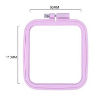 자수기 자수기계 자수재봉틀 자수미싱 레트로 diy 바느질 자수 링 후프 도구 자수 크로스 스티치 후프 프레임 링 라운드 후프 공예 플라스틱, 정사각형 11x9.5cm