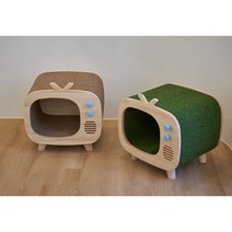 가르르 원목 고양이집 고양이 숨숨집, 진그레이