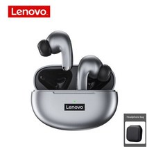 Lenovo정품 이어폰 Lenovo-LP5 TWS 블루투스 이어폰 9D 스테레오 HiFi 스포츠 방수 무선 이어버드 아이폰 13 샤오미 헤드폰, CHINA, LP5 gray case