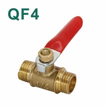 블로우오프밸브 배기 흡기 머플러 튜닝 빨간색 핸들 볼 밸브 호스 바브 임베디드 황동 물 오일 공기 가, 07 QF4_04 1/4