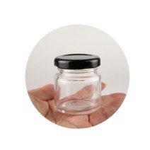 원형쨈60ml [1개] 미니유리병 잼병 미니쨈 용기, 골드 48파이 러그캡