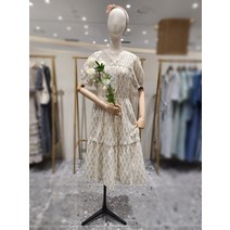 써스데이아일랜드 핀턱 디테일 밴딩 원피스(T224AOP279W)(2249979)