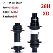 자전거허브 스탠드 오리지널 DT SWISS 350SL MTB 클래식 풀 휠 32H 28H 디스크 센터 잠금 전면 100x15 후면 142x12 36T 래칫, 13.142x12 100x15 28H XD