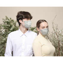 그린뷰 아침향기숨 식약처허가 KF94 새부리형 국내산 보건용 마스크 중형 회색 1개입 50매, 회색 M 50장