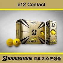브랜드없음 SD 브리지스톤 e12 컨택트 3피스 골프공 옐로우색상, 그린