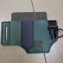 Leatherman Multitool Sheath 용 가죽 외장 벨트 및 손전등 키 홀더가있는 EDC 포켓 캠핑 야외 도구, PU Green