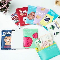 도매팜 비스킷 모양 미니 파우치 동전 소지품 지폐 다용도
