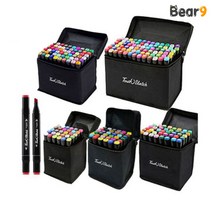 Touch 요치 트윈마카 세트 천케이스 80색 미술 일러스트 애니메이션 만화 아트 색칠 마카펜 드로잉 마커, 단품