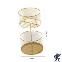 카페 모던 우산꽂이 정리대 인테리어 편의점개업선물 대용량 양철 웰컴 특대형 철제, 골드 라운드 스몰