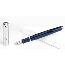 오로라 탈렌듐 미로 블루 로듐 만년필 한정판 EF F M B 닙, F