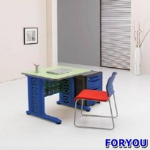 Foryou2785 일자형책상 컴퓨터책상 조립식책상 철제책상 책상 책장 책꽂이, 화이트 그레이