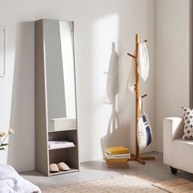 데코라인 마티나 전신거울수납장 전신거울화장대, 그레이