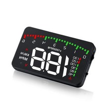 OBDHUD A900 3 5 인치 HUD 스마트 과속 자동 경고 앞 유리 프로젝터 OBD2 디지털 속도 마일리지 미터 헤드 업
