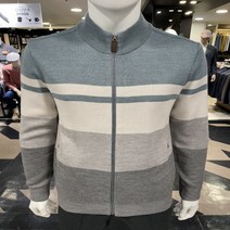 세정 인디안 트레몰로 nc중앙로역점 가을 겨울 스카이블루 블럭패턴 집업니트 가디건