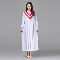 성가대복 성가대가운 찬양 현대 의류 크리스찬 교회 합창단 성자 의상 여성 성직자 가운 시 클래스 서비스 수녀 노래 AliExpress, design 2+XXL