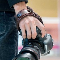 캐논 니콘 카메라 핸드그립 손목스트랩 플레이트포함, 블랙