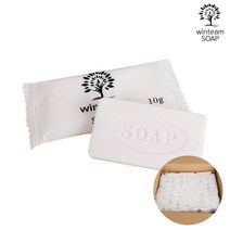 SOAP 일회용비누 호텔 업소용 여행용 포장비누(10g) 100개, 10g