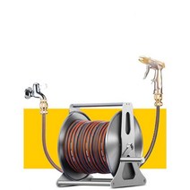 음식점 주방 청소용 호스 화장실 물청소 릴 보관 펜션, G1 스테인레스 스틸 10m 세트