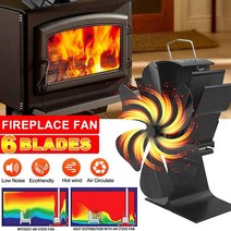 무선 히팅건 힛툴 소형 열풍기 6 블레이드 벽난로 팬 열 공급 스토브 팬 우드 버너 ecofan 화목 히터에 대한 조용한 홈 열 분배, 없음