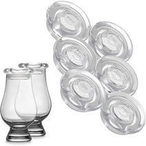 정품 CairnCovers 유리 위스키 제품 뚜껑 - Cairn Craft의 시음용 캡(숫자 조각이 있는 CairnCover 4개), 6 Count (Pack of 1)