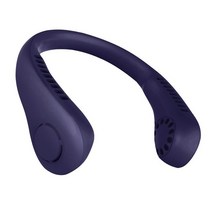 휴대용에어컨 소형에어컨 미니에어컨 휴대용 목 팬 야외 전기 무선 USB 충전식 미니 ventilador 냉각 블레, 02 파란