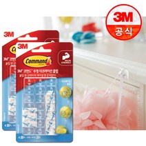 3M 코맨드 투명 데코레이션 클립 20개입 x2개, 2개, 단품