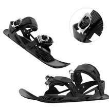 숏 스키 장비 인라인 플레이트 신발 미니 스노우 보드 스노우 보드 야외 겨울 스케이트, 어린이용, 검은 색