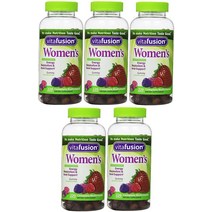 여성용 컴플리트 멀티비타민 천연 베리맛 젤리 220정 5팩, 220 Count (Pack of 5)