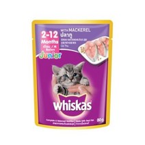위스카스 고양이 주식 파우치 주니어 참치, Tuna/참치, 80g, 30개