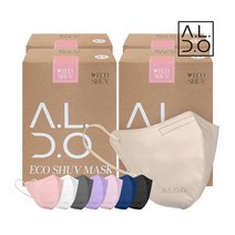 에코슈브 새부리형 컬러 마스크특대형 25매입 4개총 100매, 화이트, 화이트