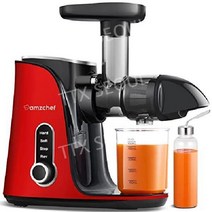 AMZCHEF 콜드 프레스 원액기 착즙기 기계 LED 디스플레이, GM3001 시리즈, 레드