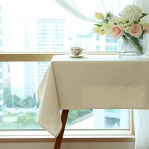 에스엠파티 광목테이블보 식탁보 린넨 면 광목천 돌상 행사 무지 배경천 식탁커버, 광목베이지, 6인용(220x150cm)