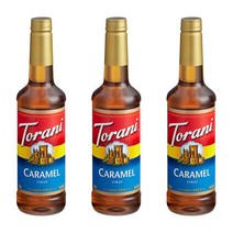 Torani 토라니 카라멜 시럽 750Ml 3개
