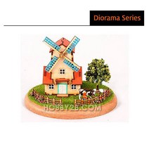 목재모형 만들기 미니디오라마 - 풍차, 기본 8b7d