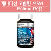 내츄럴플러스 캐나다산 고용량 MSM 1500mg 120정, 1개, 기본