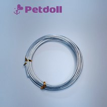 펫돌 수공예용 컬러 알루미늄 와이어 철사 3mm 5M 1번색상(실버) 아트용 분재용 데코레이션