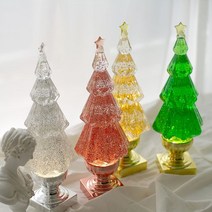 트래블앤쿡 크리스마스 투명 트리 워터볼 워터볼 인테리어 무드등, 03. 샤인 트리 대, 그린