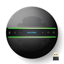 하이파이 스피커 오디오 kaysuda sp300 스피커폰 6 마이크 향상된 음성 픽업, 검은색