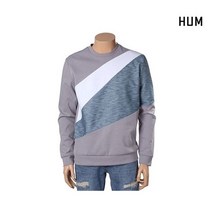 흄 남 CP분또 몸판 사선 배색 맨투맨 FHMSCTM125M