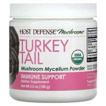 Fungi Perfecti Host Defense 구름 버섯 균사체 분말 면역 지원 100g 35oz