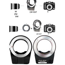 TECHART Pro LM-EA7 AF 렌즈 어댑터 링 Leica M 및 소니 E FE 마운트 총검 카메라 바디 CRX/CY/DKL/EXA/AR/, 03 CY to LM