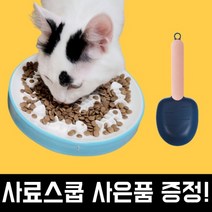 슬로우캣 도자기 슬로우식기 강아지 고양이 급체예방용밥그릇, 화이트 (그릇+테이블SET) (BEST)