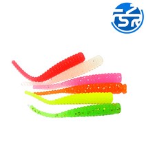 AfishLURE 전체축광 루어웜4cm 15pcs 볼락 풀치 전갱이, Green(축광), 0.35g