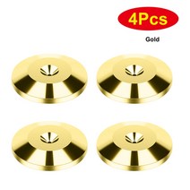 4pcs 스피커 순수 구리 스파이크 패드 하이파이 스피커 상자 격리 바닥 스탠드 피트 콘베이스 신발 패드 블랙 은색 액세서리, 협력사, 4pcs 황금