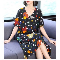 물방울땡땡이반팔 원피스 5393